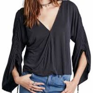 SOLD!!  Free People Salt N Peppa Top